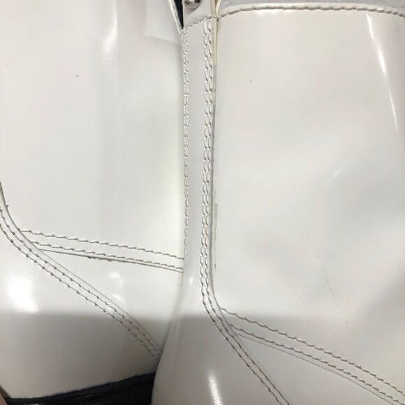 Womens Marc Jacobs White Ryder Lace Up White Boot Size 35 US 5 - Picture 11 of 13